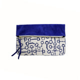 pierce pouch | horsebits | royal blue suede