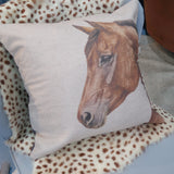 square pillow | horse portrait