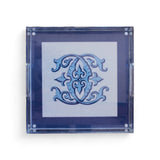 monogram acrylic tray