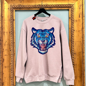 PREORDER | pullover | blue tiger | blush