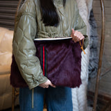 kent oversized clutch | bordeaux