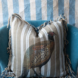 french ticking pillows | orange