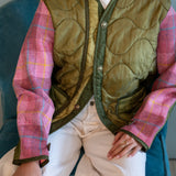 THE quilted jacket | bubblegum plaid