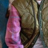 THE quilted jacket | bubblegum plaid