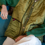 THE quilted jacket | evergreen