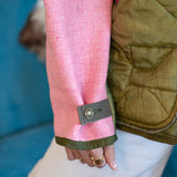 THE quilted jacket | bright pink