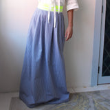 field skirt | navy gingham