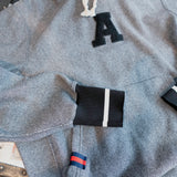 hoodie | grey | letter