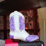 henry + kaa cowboy boots | lavender haze
