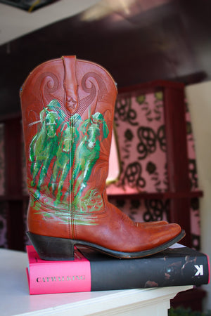 virtual | dine + design | cowboy boots